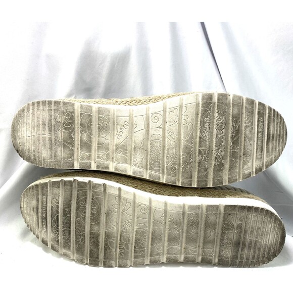 Skechers BOBS Womens Size 10 Espadrille Slip-On Comfort Taupe Memory Foam 113245 - Picture 3 of 10